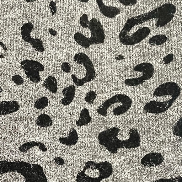 CD Daniels Cheetah Print Layered Shirt Raised Velour Top Business Casual Plus 1X - Picture 5 of 6